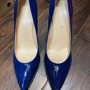 Ivanka Trump beautiful blue patent leather